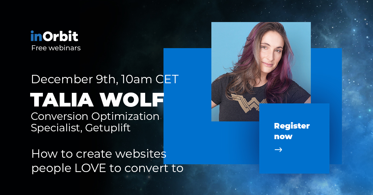 Talia Wolf inOrbit webinar speaker